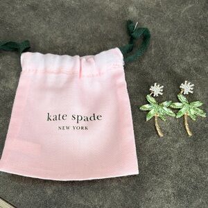 Kate Spade Sparkling Palm Tree Earrings